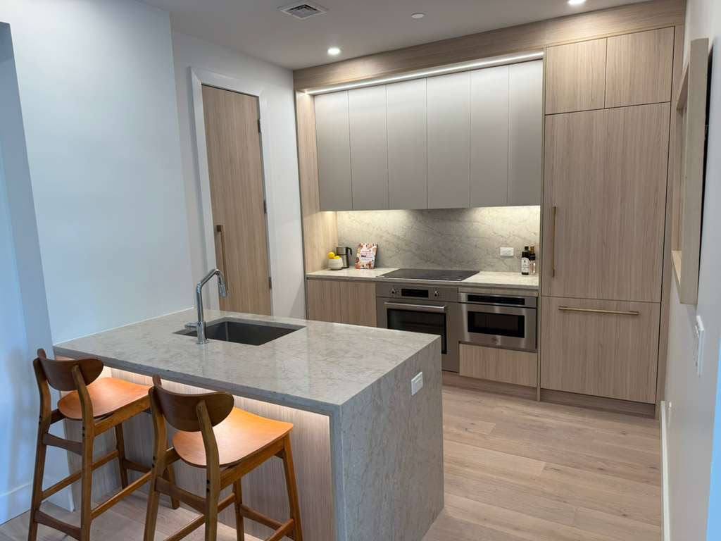 Kitchen cabinets installed