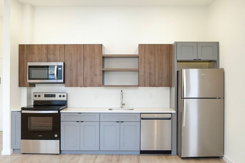 Finished kitchen at Market St, Newark, NJ — photo 1