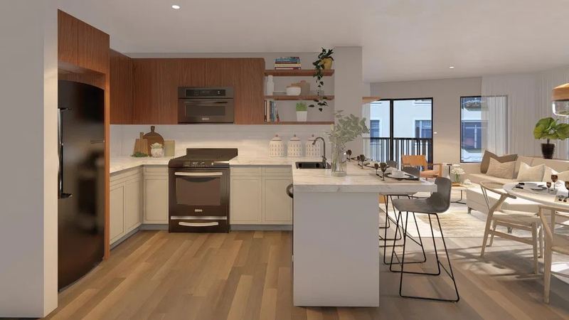 Finished kitchen at Market St, Newark, NJ — photo 6