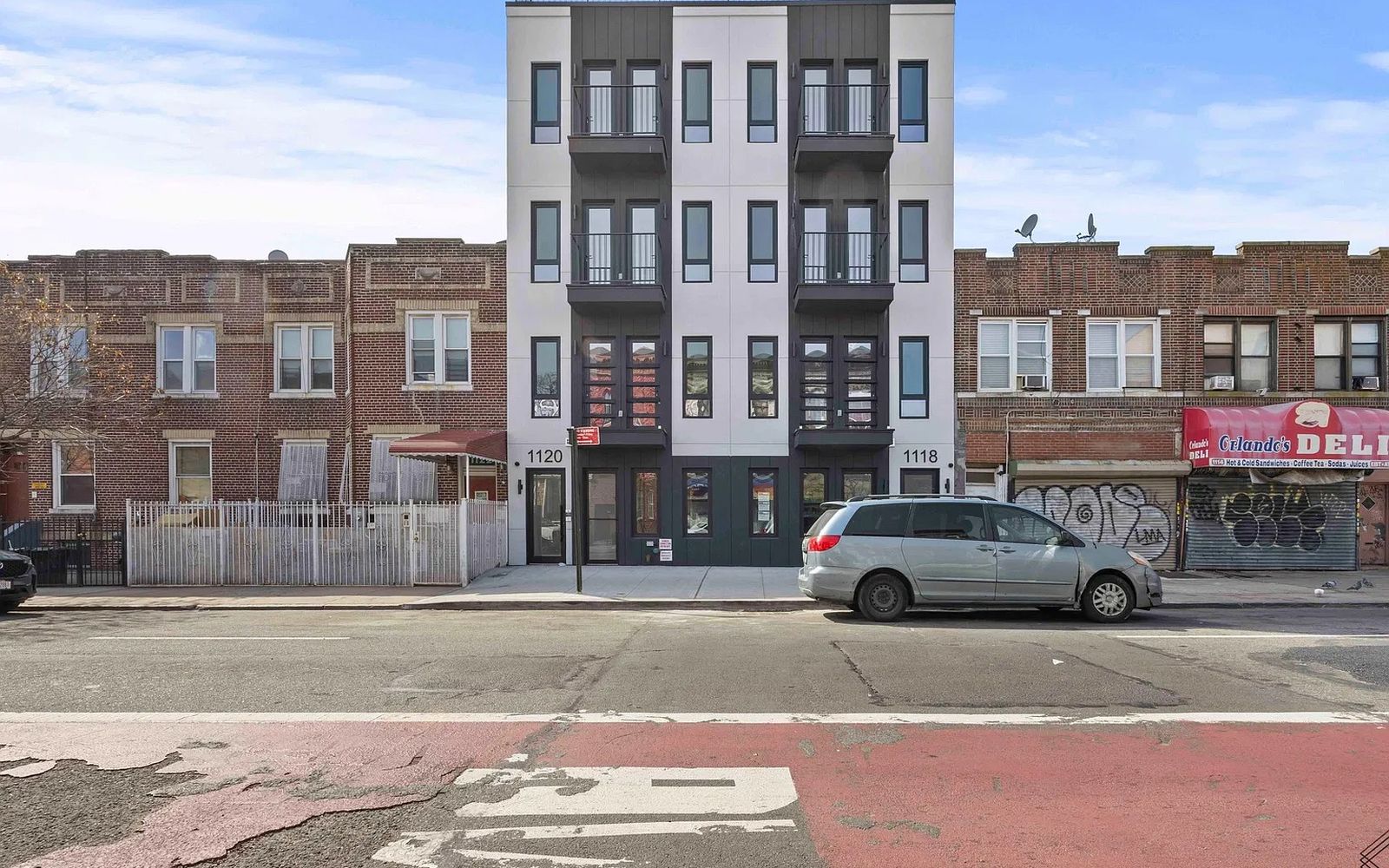 Front of Rogers Ave, Flatbush, Brooklyn